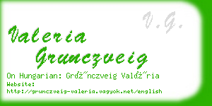 valeria grunczveig business card